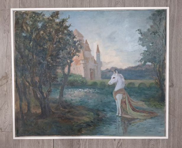 Glimmering Forest，Oil on canvas，62 × 53 cm，2026