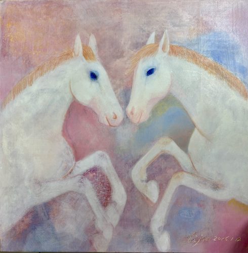 Li Jia，Heart’s Corner，40X 40 cm，Tempera 2026